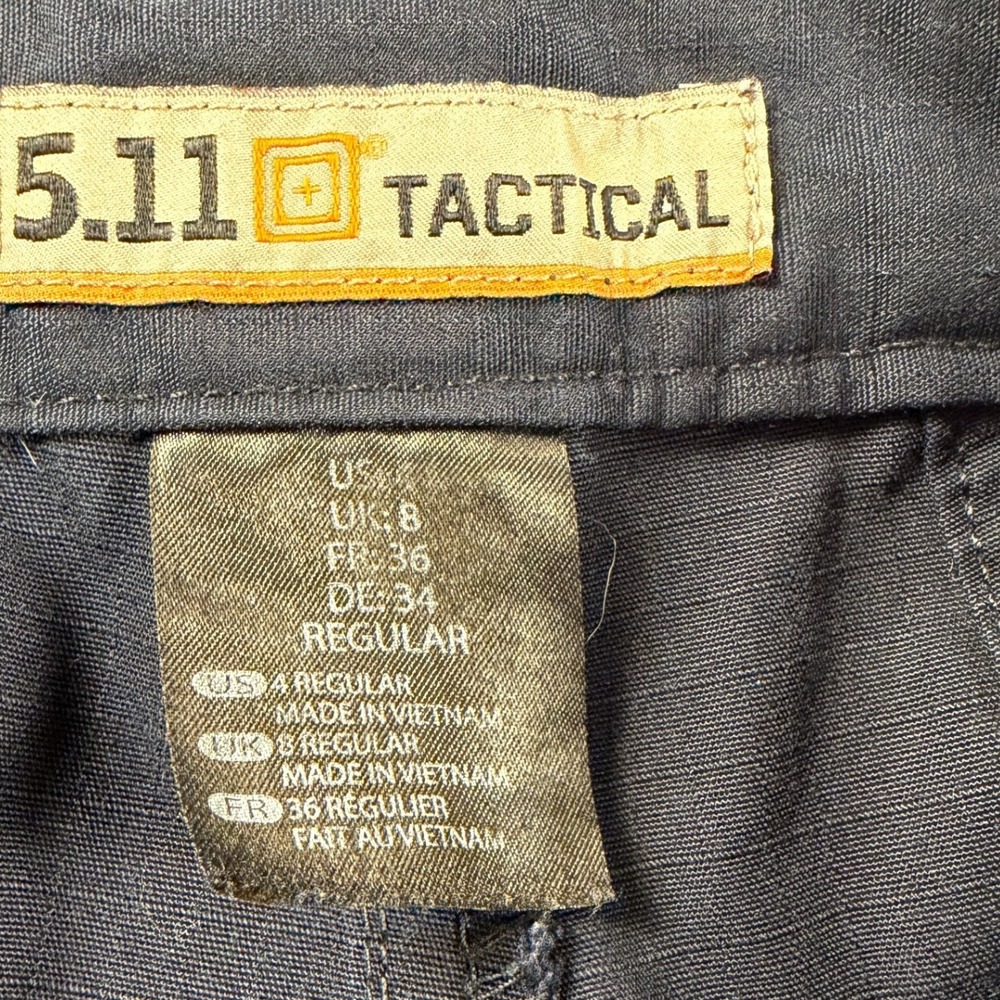 5.11 Tactical Womens Cargo Pants Blue Ripstop‎ Utility Work Pants Size 4 EMS Law - Picture 7 of 7